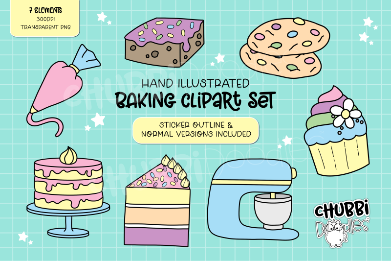 baking-illustrations-clipart-set-cake-bake-stickers