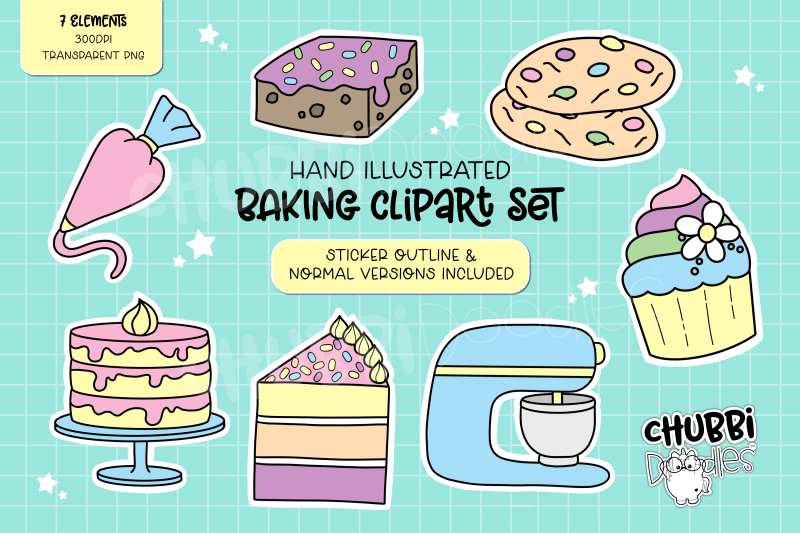 baking-illustrations-clipart-set-cake-bake-stickers