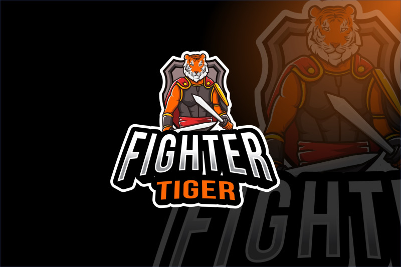 fighter-tiger-esport-logo-template