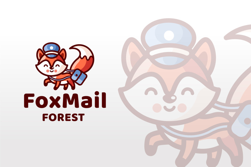 fox-mail-forest-logo-template