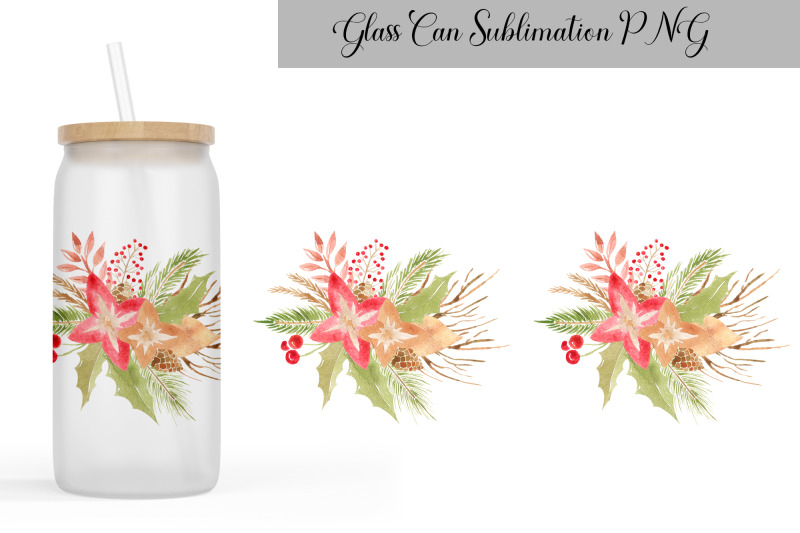 christmas-can-glass-wrap-libbey-glass-can-floral-christmas