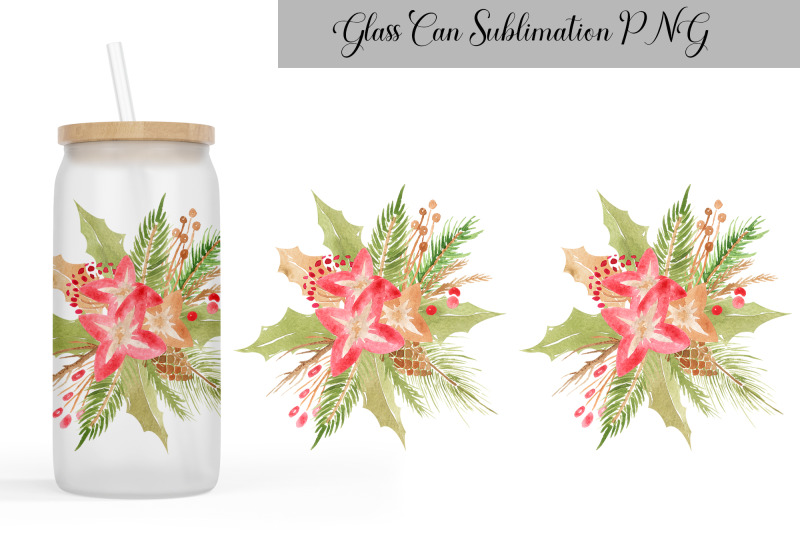 christmas-can-glass-wrap-libbey-glass-can-floral-christmas