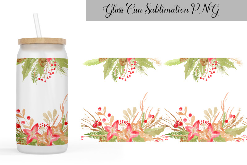 christmas-can-glass-wrap-libbey-glass-can-floral-christmas