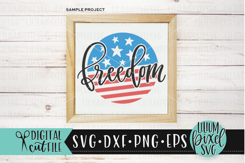 round-america-freedom-flag-frame-fourth-of-july-svg