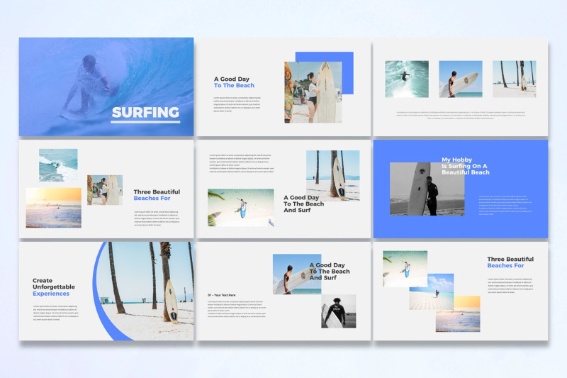 surfing-google-slides-template