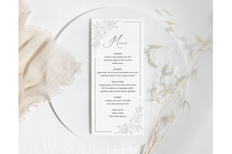 modern-wedding-menu-template-minimal-boho-floral-dinner-menu-canva
