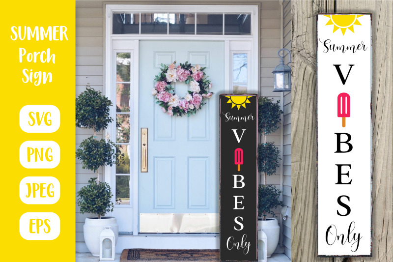 summer-vibes-porch-sign-seasonal-vertical-front-sign-svg