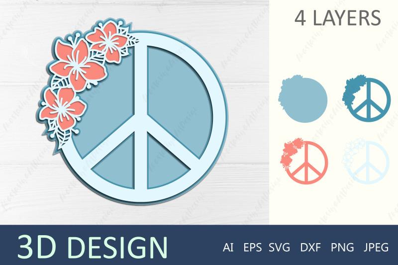 3d-layered-peace-sign-svg-hippie-svg-peace-paper-cut-svg