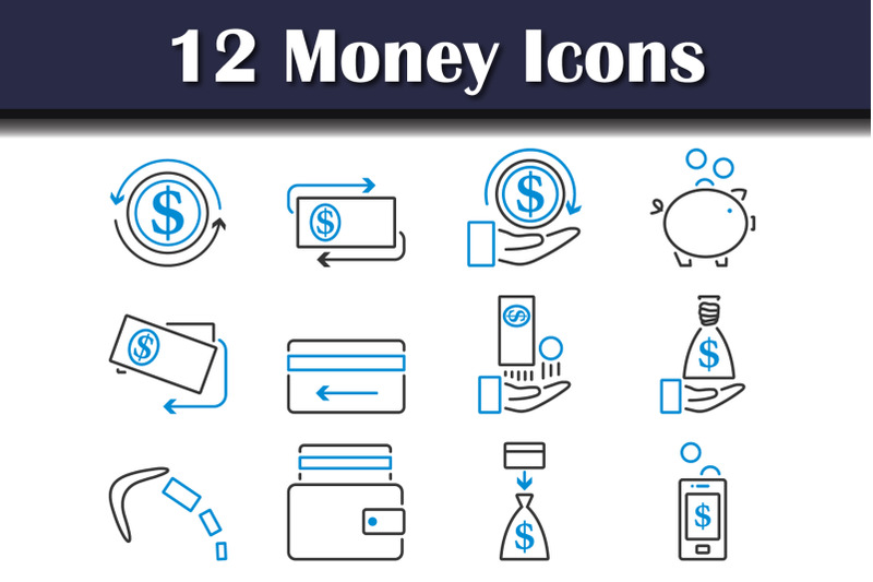 money-icon-set