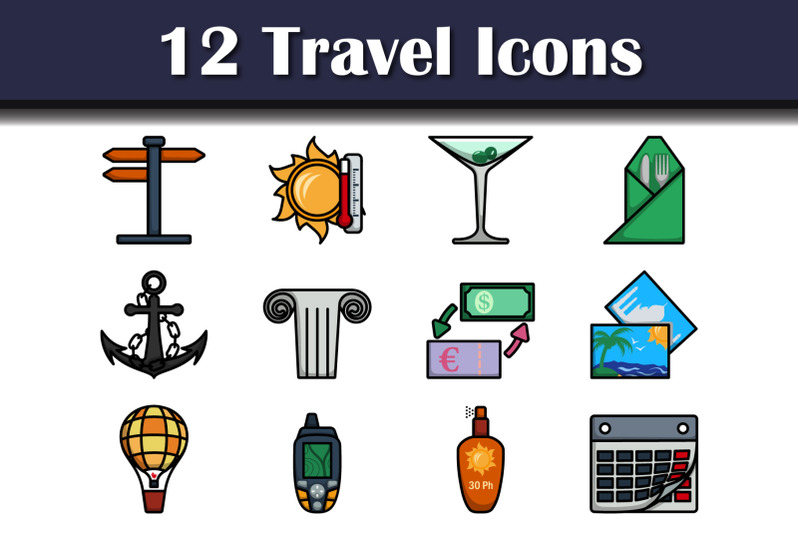 travel-icon-set