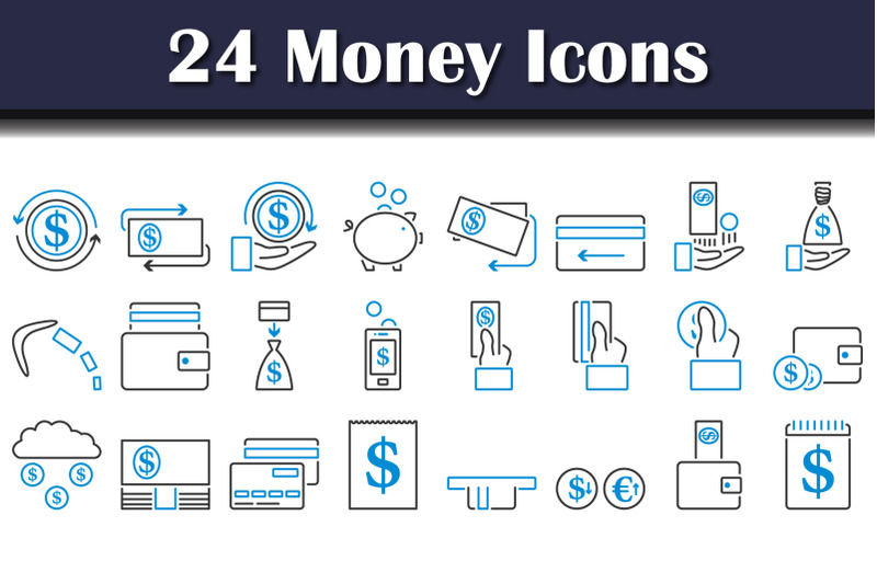 money-icon-set