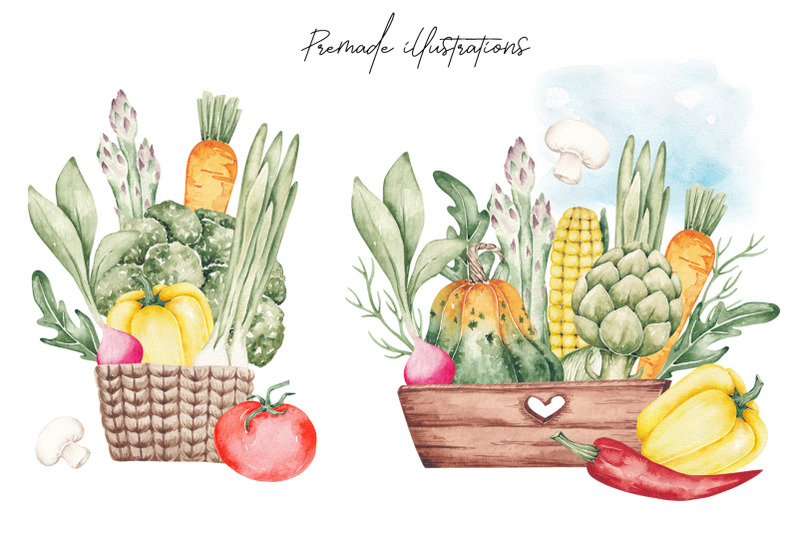 watercolor-set-quot-fresh-vegetables-quot