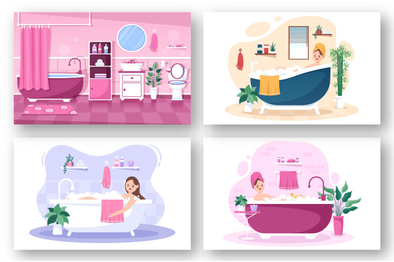 13-modern-bathroom-furniture-interior-illustration