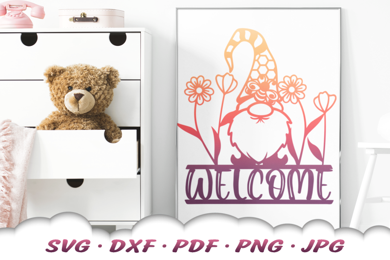 honey-bee-gnome-svg-floral-welcome-sign-svg-files