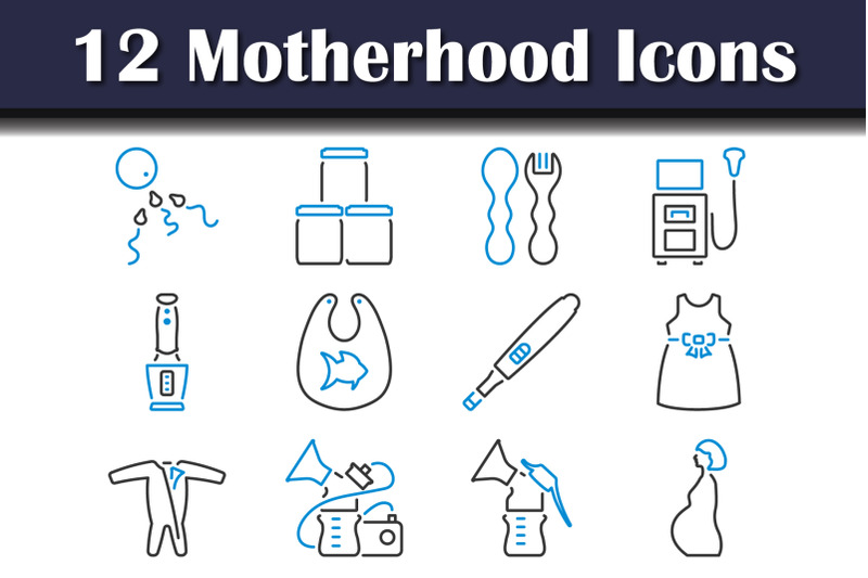 motherhood-icon-set