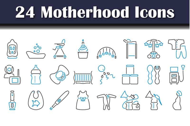 motherhood-icon-set