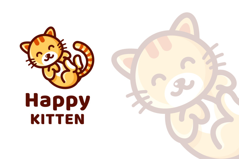 happy-kitten-cute-logo-template