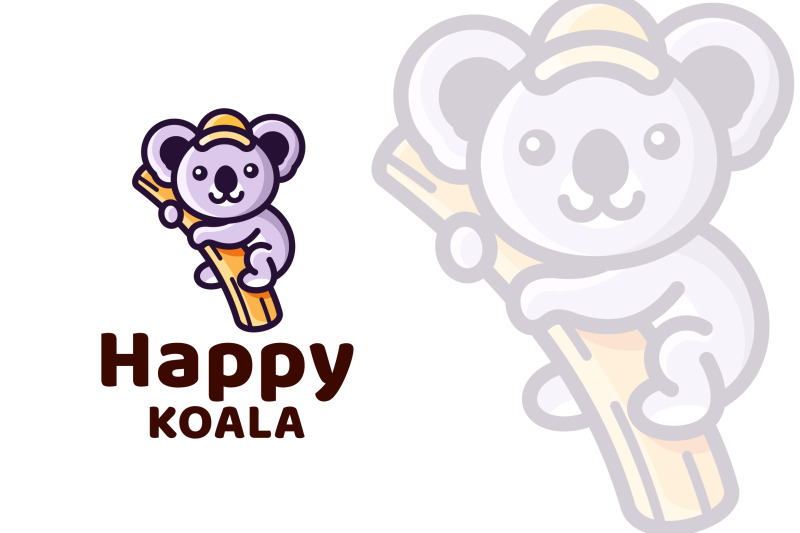 happy-koala-cute-logo-template