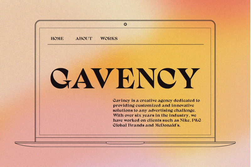 gavency-display-serif-font