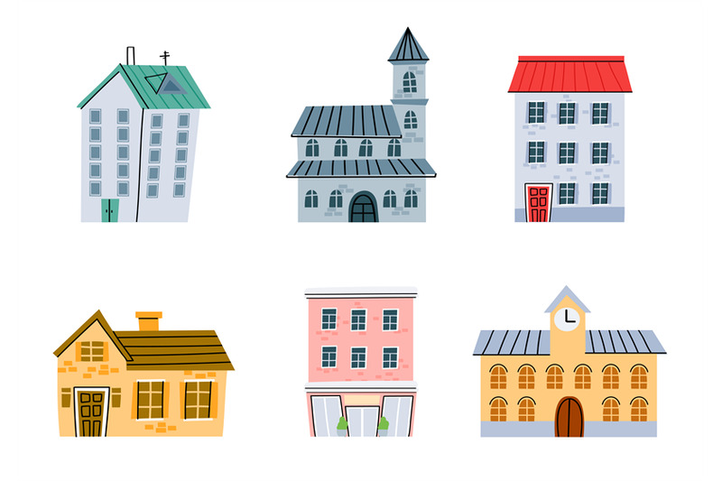 cartoon-town-street-buildings-original-houses-set