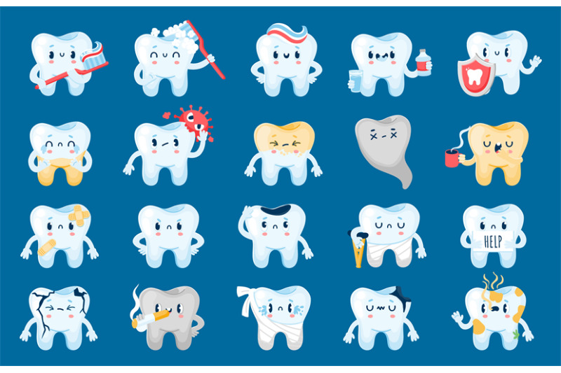 good-and-bad-tooth-healthy-cartoon-characters-and-with-dental-problem