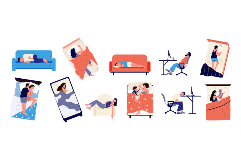 sleeping-characters-cartoon-people-sleep-in-different-places-and-pose