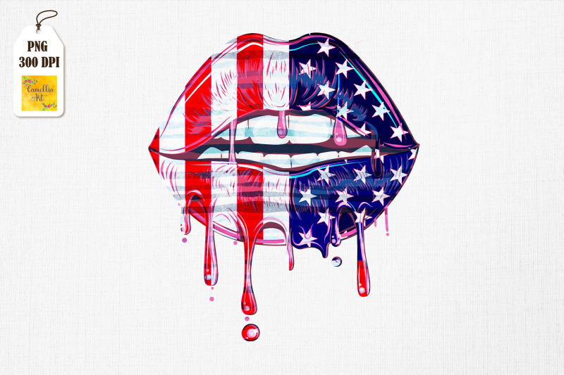 4th-of-july-hot-lips-american-flag