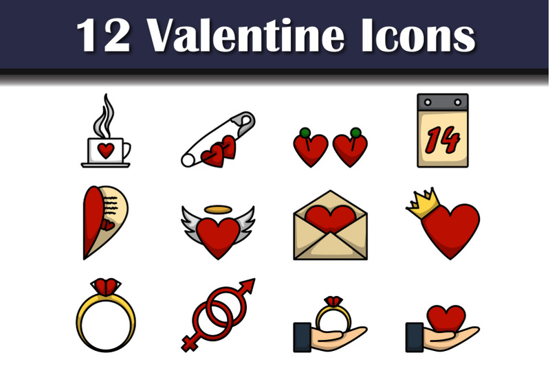 valentine-icon-set