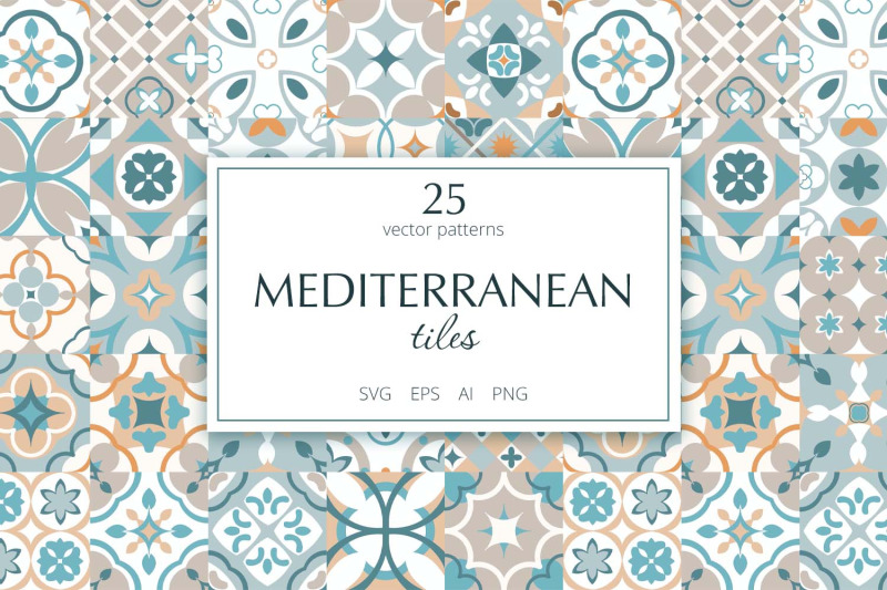 mediterranean-tiles-vector-patterns