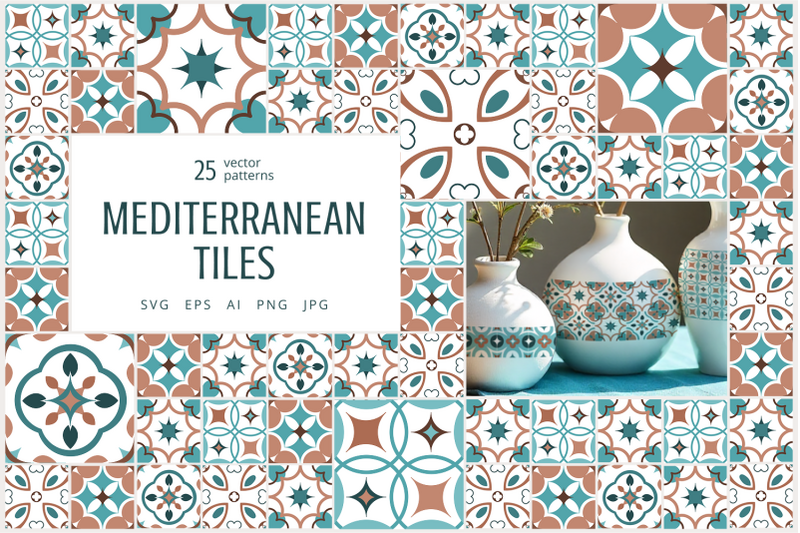 mediterranean-tiles-vector-patterns