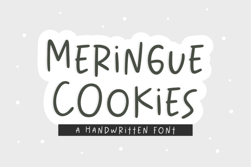 meringue-cookies-handwritten-font