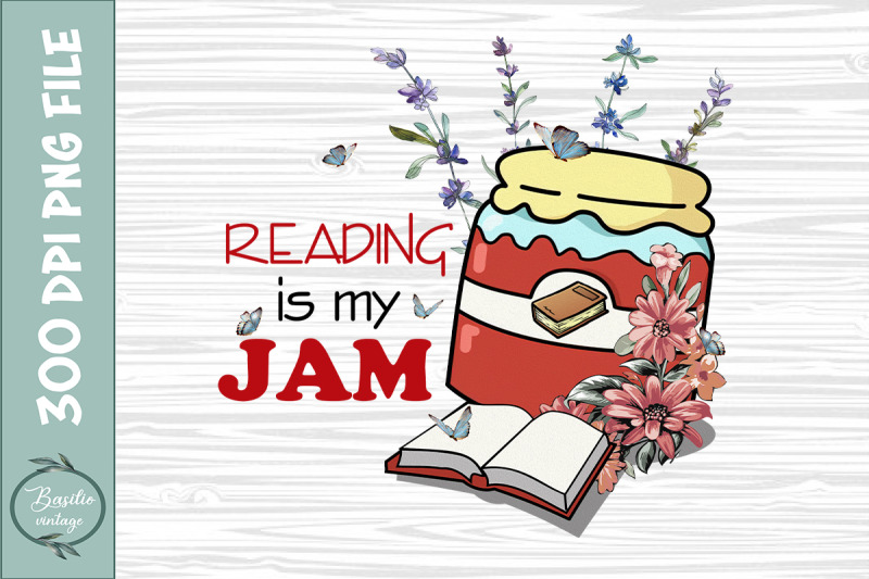 reading-is-my-jam-book-sublimation