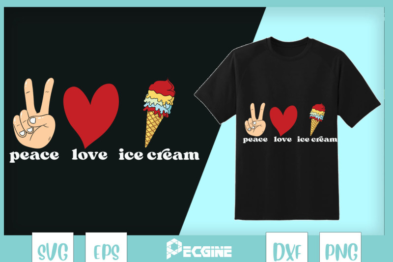 cute-teenager-peace-love-ice-cream