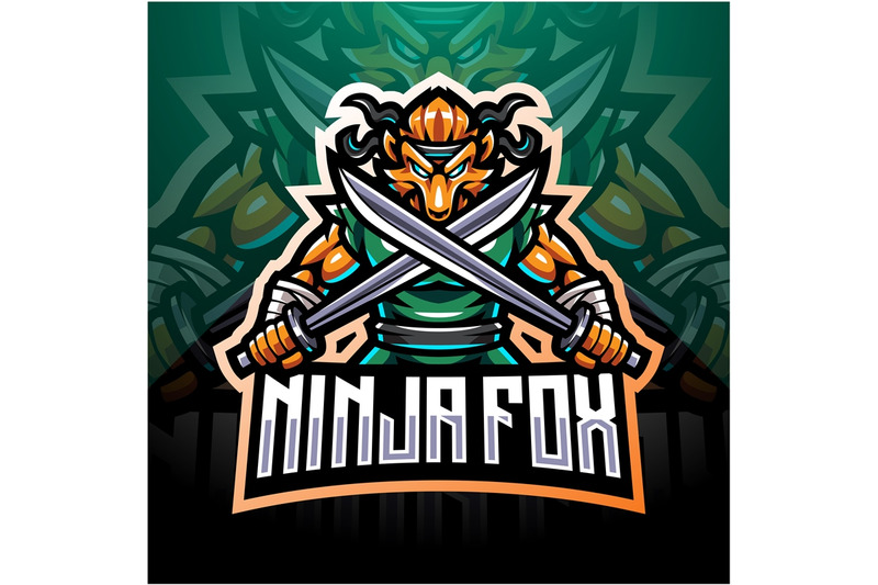 ninja-fox-esport-mascot-logo-design