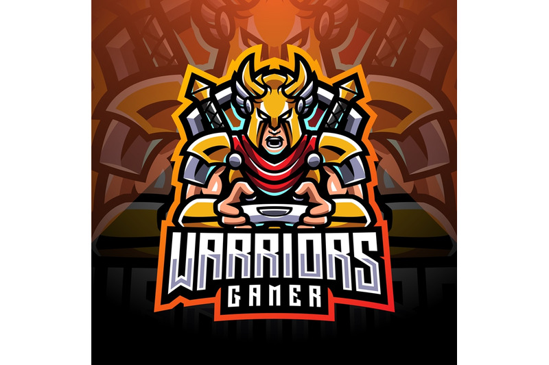 warrior-gamer-esport-mascot-logo