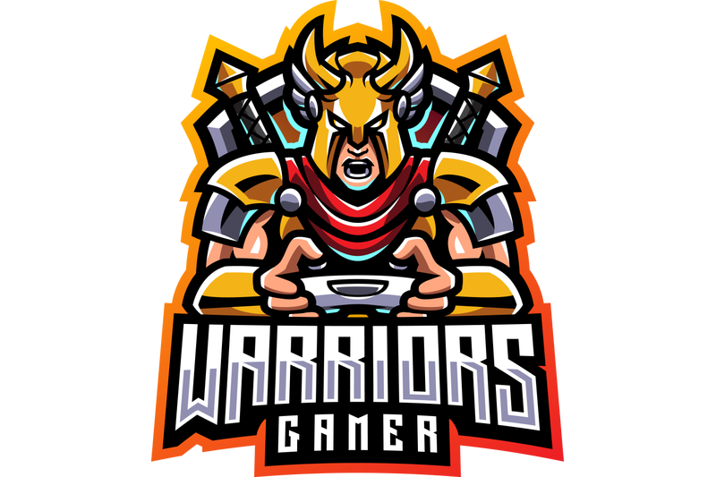 warrior-gamer-esport-mascot-logo