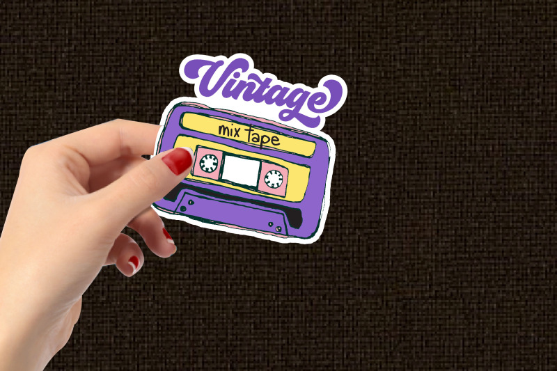 vintage-80-039-s-90-039-s-mixtape-sticker-bundle
