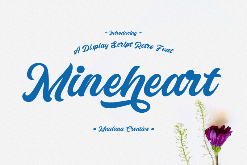 mineheart-retro-script-font