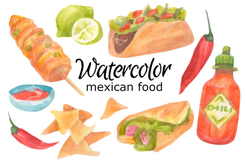 watercolor-mexican-food-clipart-taco