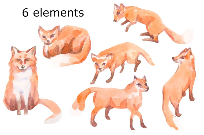 watercolor-fox-clip-art