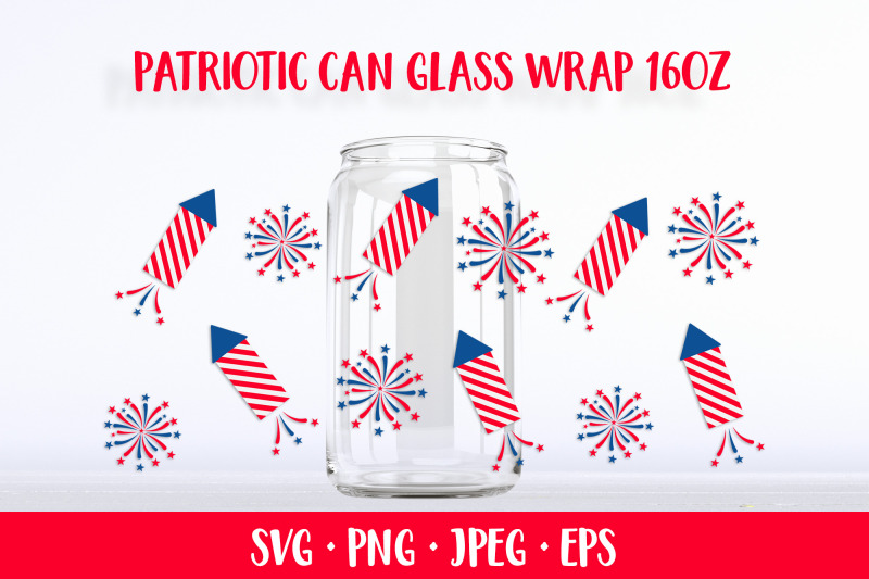 patriotic-fireworks-can-glass-wrap-svg-4th-of-july-glass-can