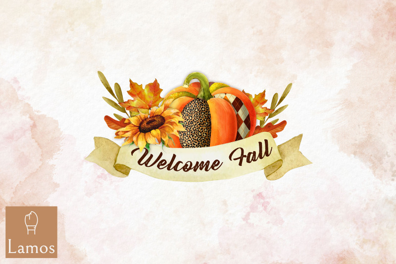 welcome-fall-autumn-pumpkin-design-png