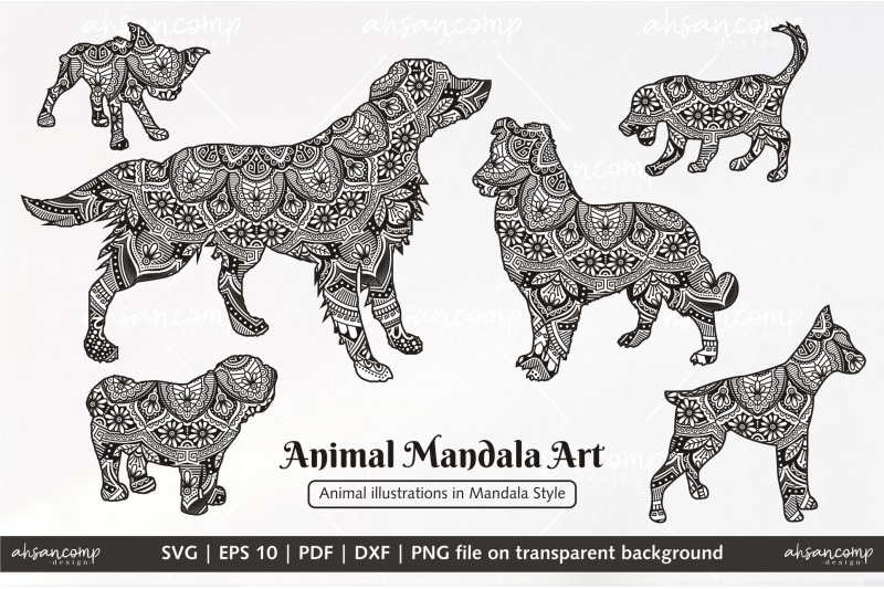 animal-mandala-art-dog-style-1