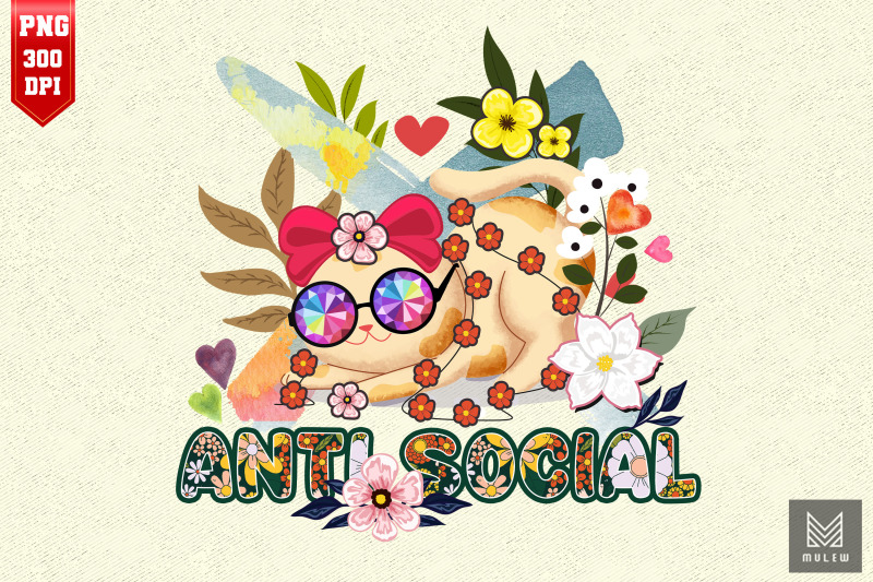 anti-social-cat-hippie-flower