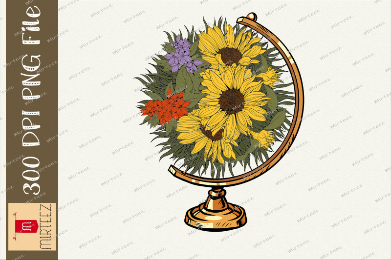 flower-globe-earth-creative-design-png