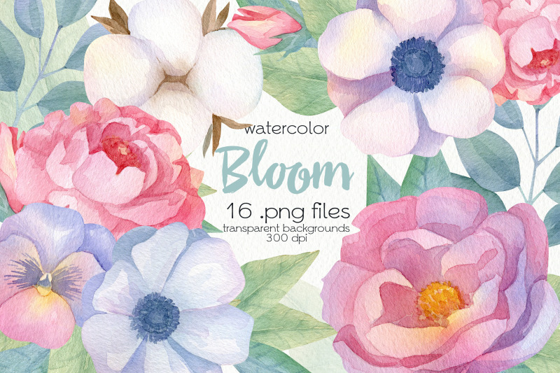 watercolor-spring-flowers-clipart-png-files