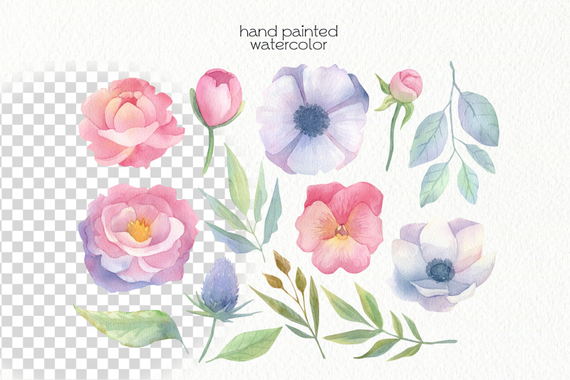 watercolor-spring-flowers-clipart-png-files