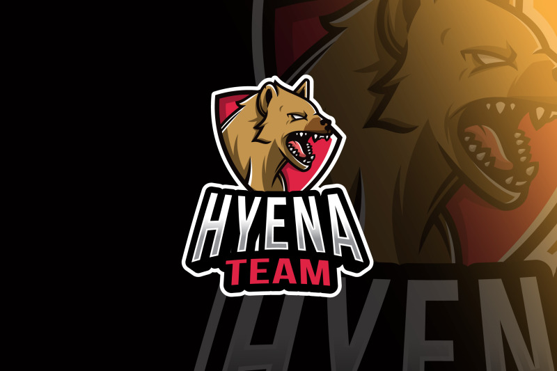hyena-team-esport-logo-template