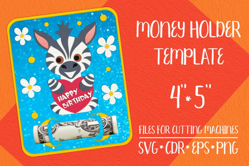 zebra-birthday-card-money-holder-template