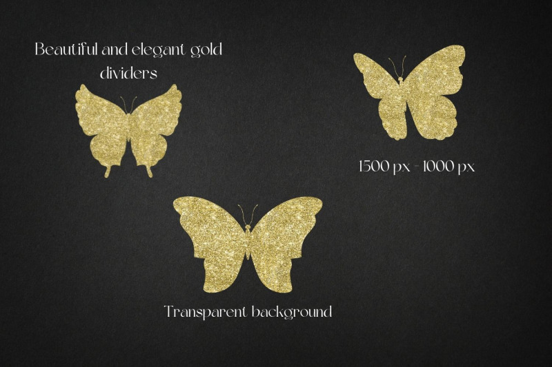 gold-butterflies-collection-gold-glitter-butterfly